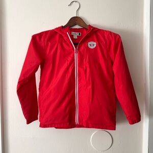 Medinah Country Club Kids Red Windbreaker Jacket with Embroidered Patch Logo